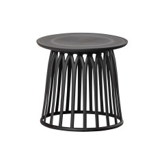 SIDETABLE MUSH BLACK PLASTIK OUTDOOR 